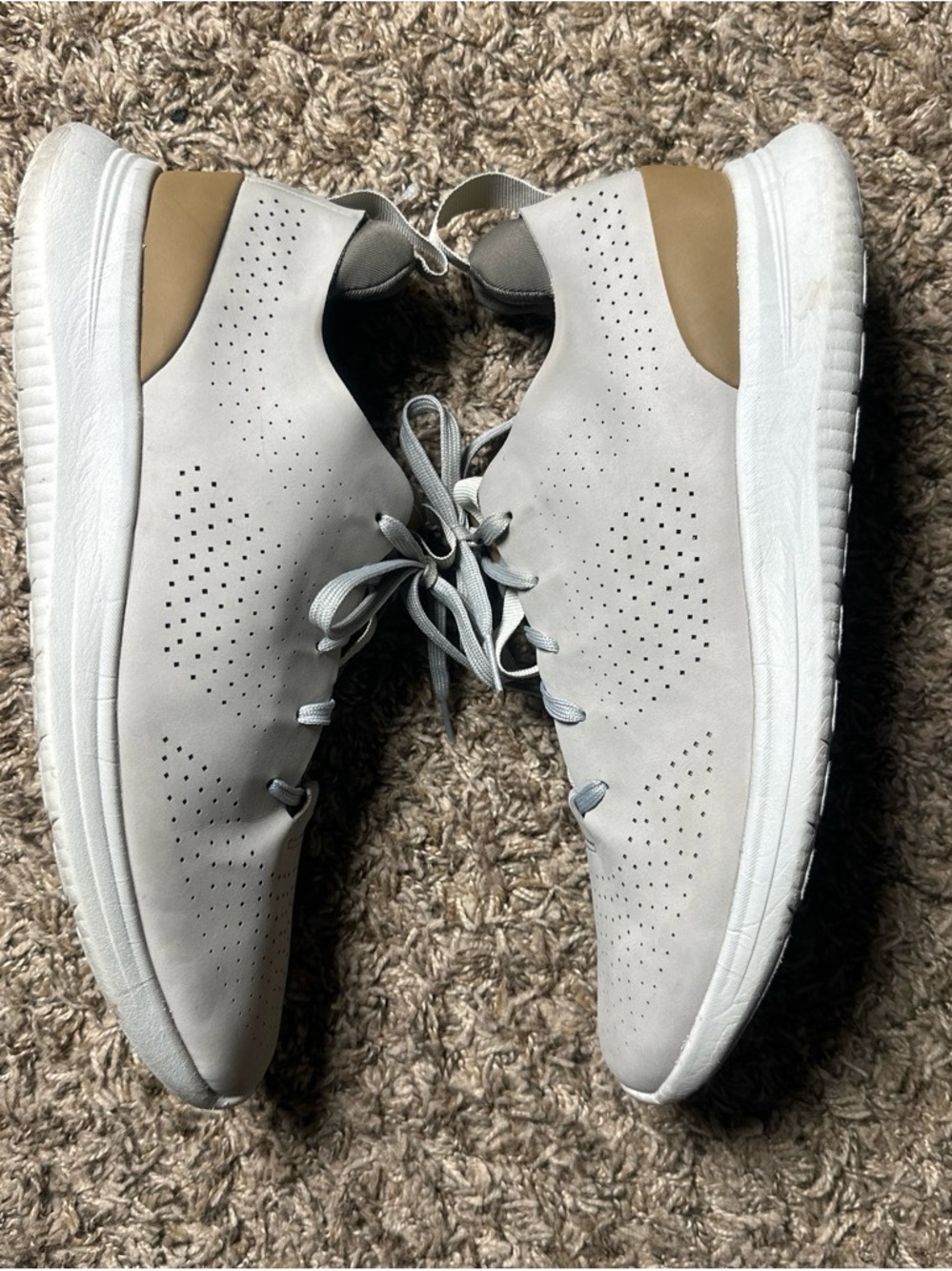 Madden NYC Men’s Size 12 Gray Casual Sneakers Synthetic Lace Up Comfort Shoes